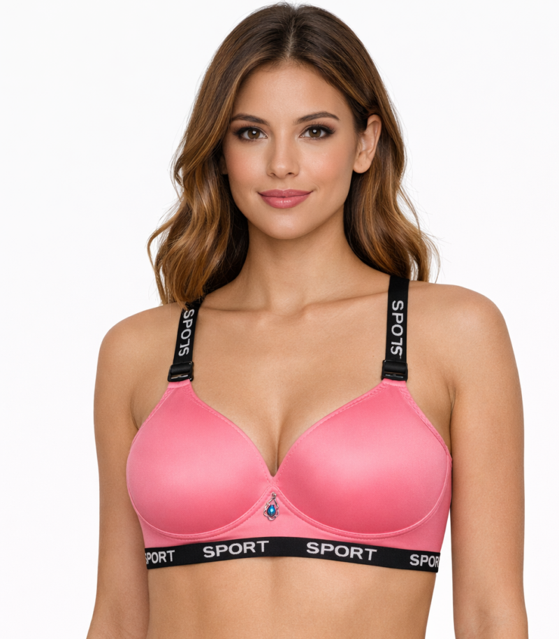 Sports  Padded Bra Light Pink